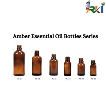 Amber Oil Glass Bottle