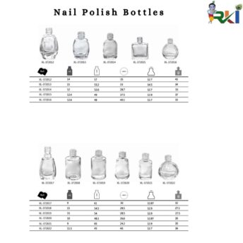 Cosmetic Nail Polish Bottle